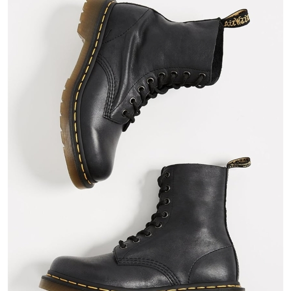 Dr. Martens Black Leather Lace-Up Boots - Picture 2 of 5
